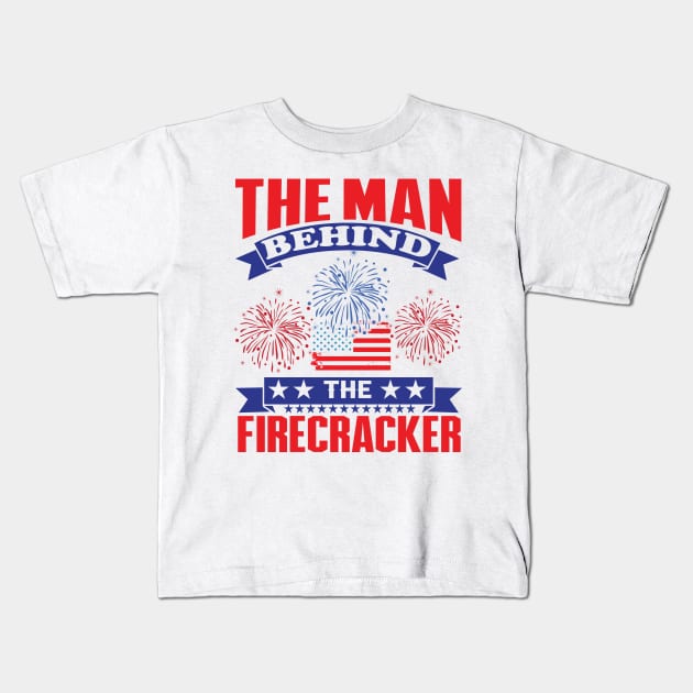 Funny 4th of July Firecracker Kids T-Shirt by Banned Books Club